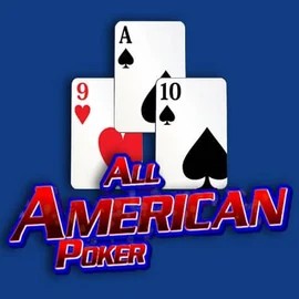 All American Poker slot visual from RTG (Reel Time Gaming) available on wild-hubcasino.com