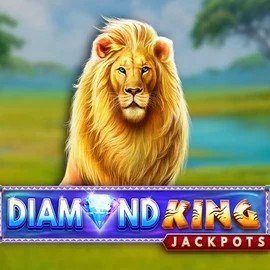 Diamond King Jackpots slot logo by SpinPlay Games at WildHub Casino