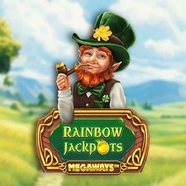 Rainbow Jackpots Megaways by Red Tiger Gaming, showcased at wild-hubcasino.com – game logo