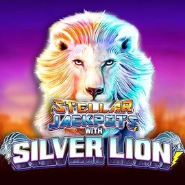 Stellar Jackpots with Silver Lion by Lightning Box Game, showcased at wild-hubcasino.com – game logo